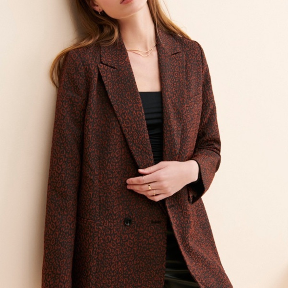 Hutch Brown Patterned Blazer
